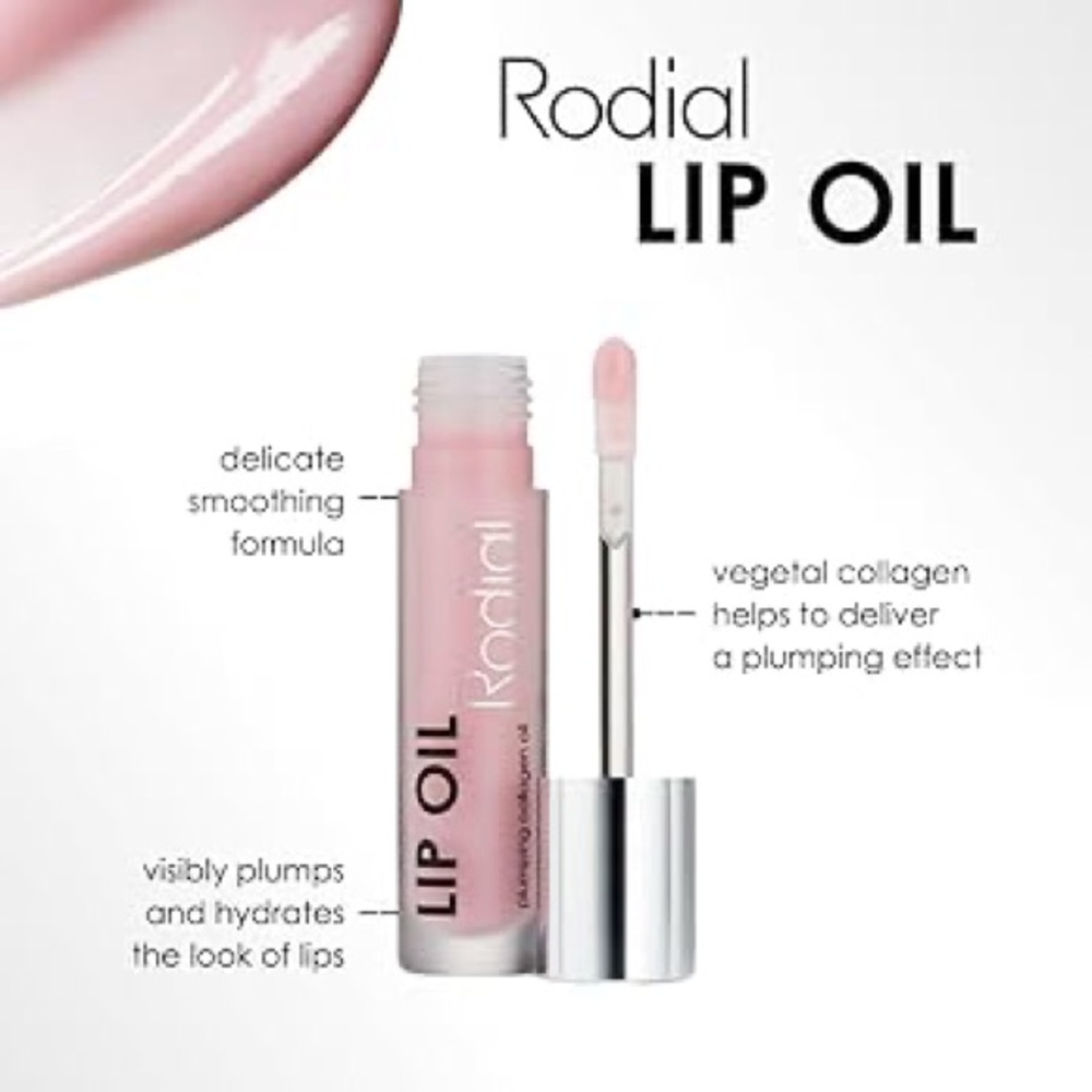 Rodial Lip Oil Collagen Original Pink Lip Colour Shine Plump - Picture 4 of 11